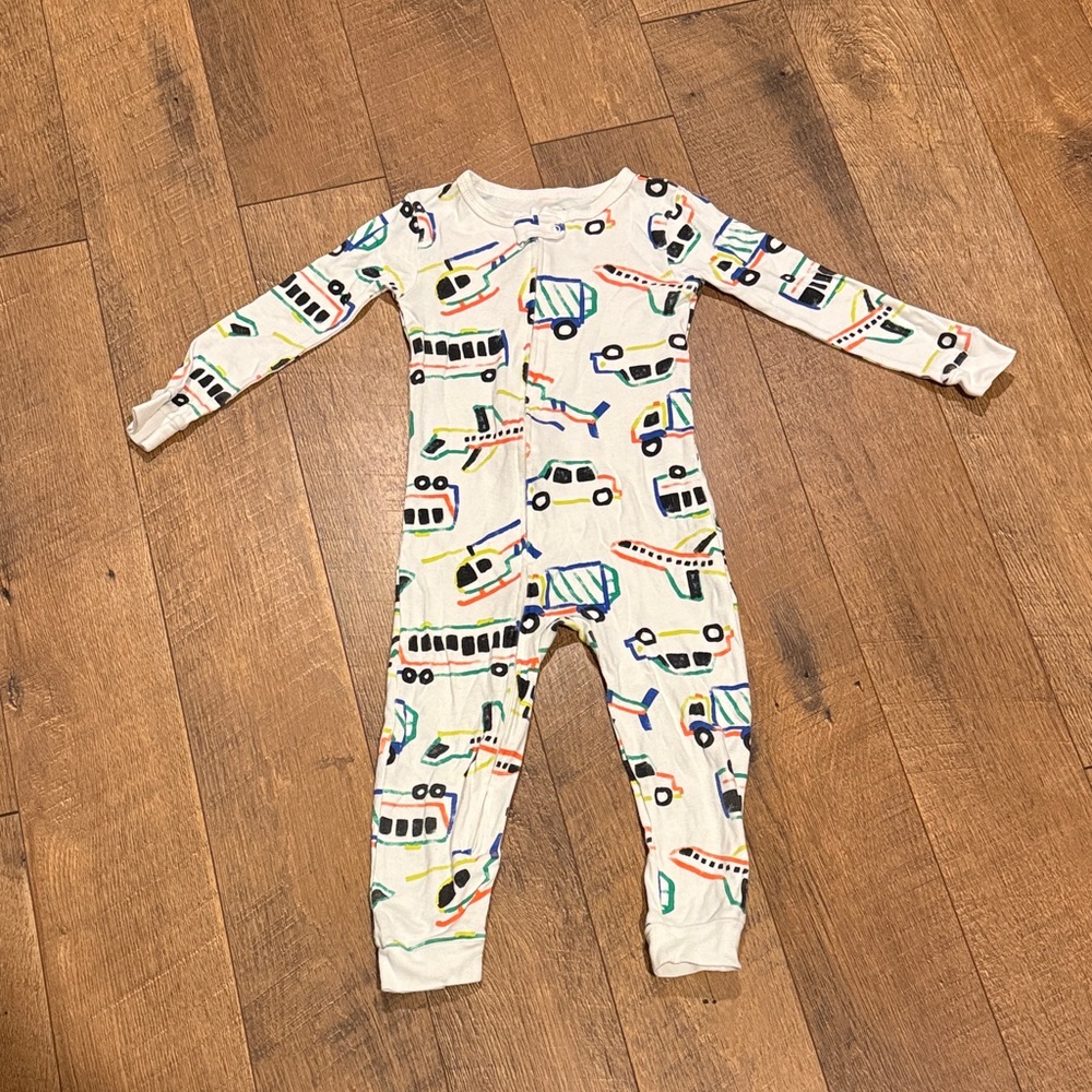Carter's Colorful Vehicle Print Kids Footie